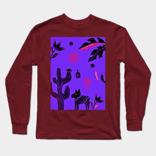 Blue Mexican Desert Long Sleeve T-Shirt